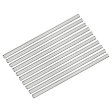 10Pcs 8 Inch Glass Tubes Borosilicate Glass Blowing Tubes Gray