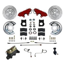 For Ford Mustang 71-73 Drilled Slotted Front Disc Brake Conversion Kit