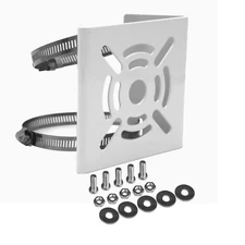Small Universal Vertical Pole Mount Bracket for Security CCTV Camera Metal