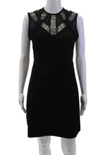 Sandro Women Sheath Mini Dress Black Size 38