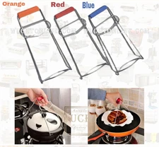 2x Kitchen Stainless Steel Plate Gripper Safe Bowl Clip Clamp Tong Hot Dish