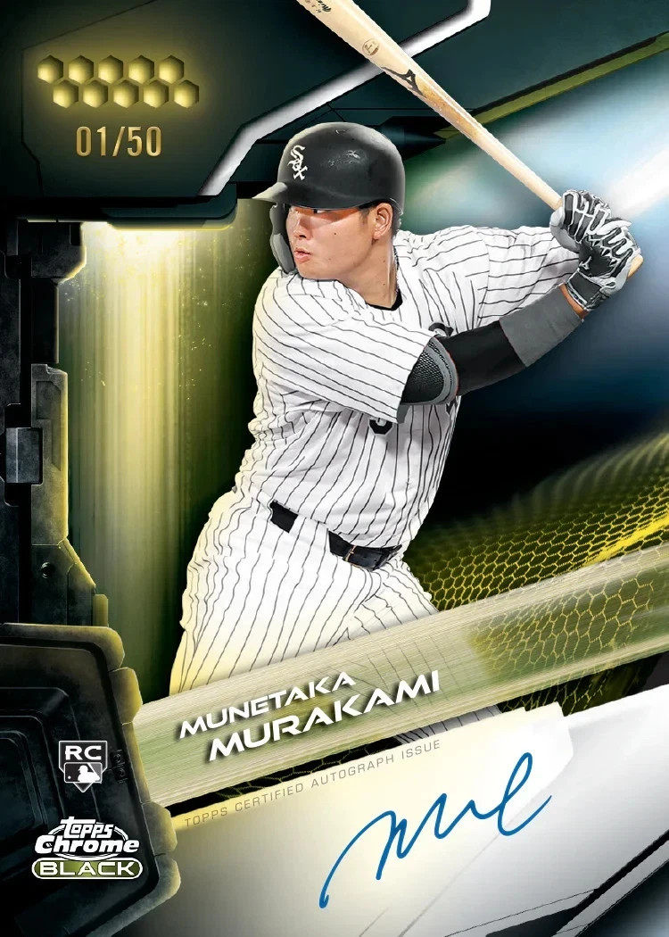 2026 Topps Chrome Black Baseball Hobby Box Factory Sealed In Hand