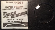 GS - PHD - Flexo Hi-Dome -  Vintage Watch Crystals - Various Sizes