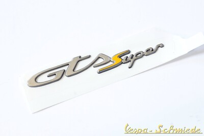 Vespa lettering ''GTS Super'' - yellow/to glue - from manufacturing year 2019-emblem 125 300
