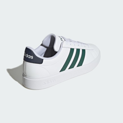 adidas Men's Grand Court 2.0 Sneaker, White/Collegiate Green/Shadow Navy, 10.5 - Picture 7 of 7