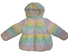 Wonder Nation Girls Ombre Winter Puffer Jacket Outdoor Multicolor Size 3T W001