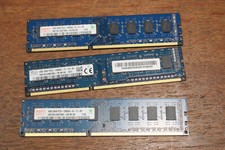 lot 3 barrettes ram ddr3 4go sk hynix pc3 10600u 12800u