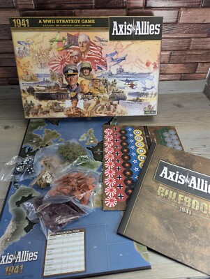 Axis and Allies 1941 Board Game Wizards of The Coast Avalon Hill 2012 Open Box