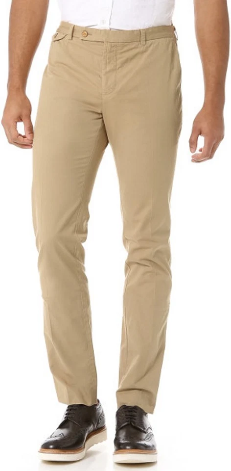 Pantalón CHINO TALLADO Beige Oscuro FICELLE Slim (31) Foto 3 de 4