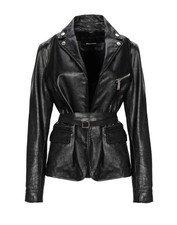 Dsquared2 Black Bovine Jacket Rrp £2170 Size It 42/m