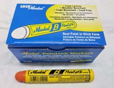 Markal B Paintstik Paint Sticks Crayon Surface Marker Orange Box of 12