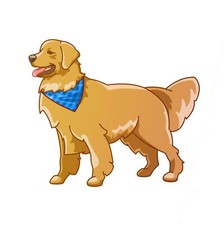Golden Retriever Dog Sticker Decal