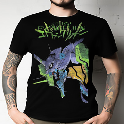 Neon Genesis Evangelion Men's Eva-01 Distressed Graphic Print