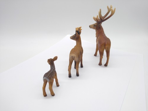 Schleich Deer Family Stag Deer & Baby - Very Good Condition - Foto 5 di 10