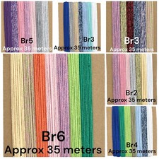 SET OF MIX COLOURS MACRAME CORDS 2mm Premium Braided CottonRope String