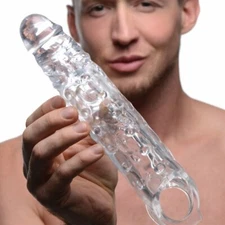 Size Matters: 3 Inch Extender Sleeve Clear Penis Sheath Extension Girth Enlarger