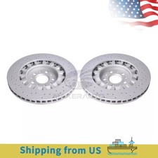 Pair Front Brake Rotors 670030935 For Maserati Ghibli Quattroporte Brake Disc