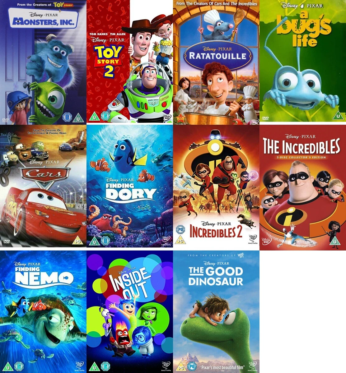 Walt Disney / Pixar DVD Film Movie Classics Multi Buy Discount Family Kids  Child