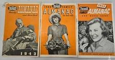 Vintage Lot Of 3 Rexall Family Almanac & Moon Book 1943, 1944 & 1955