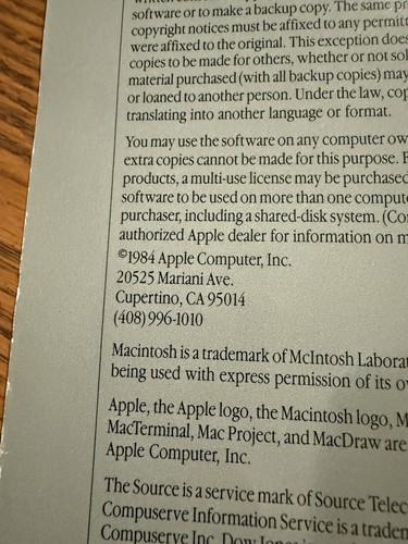 Vintage 1984 Apple Macintosh #M1500 Computer Users Manual Picasso Cover Spiral - Afbeelding 6 van 15