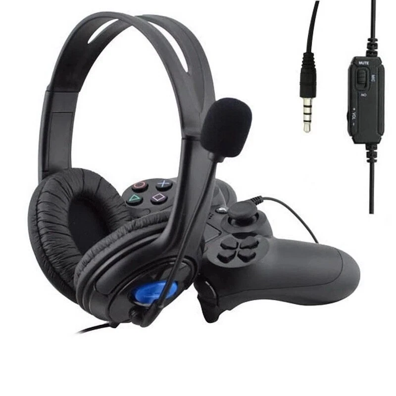 Wired Stereo Bass Surround Gaming Headset for PS4 New Xbox One PC with Mic - Image 3 of 4