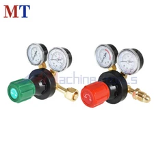 2 Pack Dual Welding Gas Gauges Oxygen CGA-540 Acetylene CGA-510 Regulators