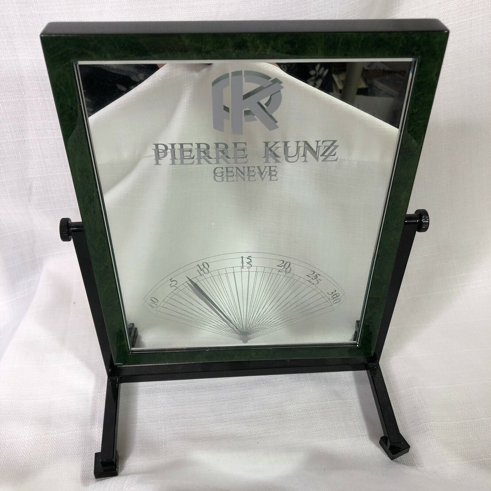 Pierre Kunz Rare Mirror Watch 3D Display Promotional Store Geneve Tabletop Time 