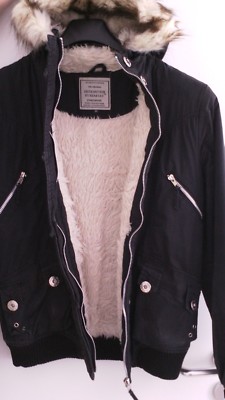  Jacke  Kurzjacke Herren Damen Gr. M schwarz  Authentic  Vintage The Original