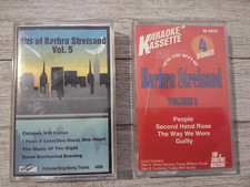 2-Karaoke Cassettes Barbra Streisand Vol 2 and Karaoke Hits Vol. 5