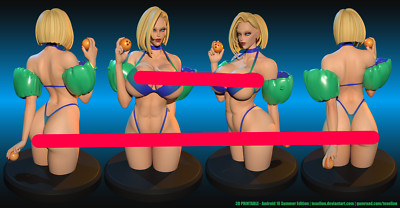 Commission Artist Proof Proxy Bust Android 18 für Dragon Anime Manga Cyborg Fans