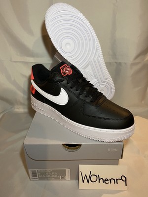 nike air force 1 low worldwide black flash crimson white