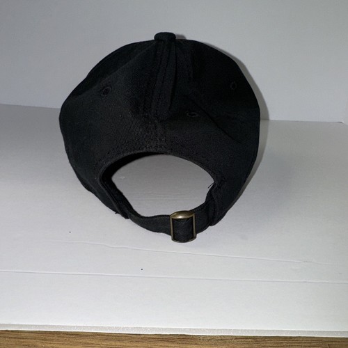 Top Gun Slideback Hat Black OSFM Adjustable Embroidered Vented Holes 6 Panel - Picture 4 of 5