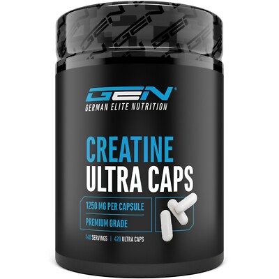 Creatin Ultra Caps  - 420 Kapseln á 1250 mg reines Creatine Monohydrat Mesh 200