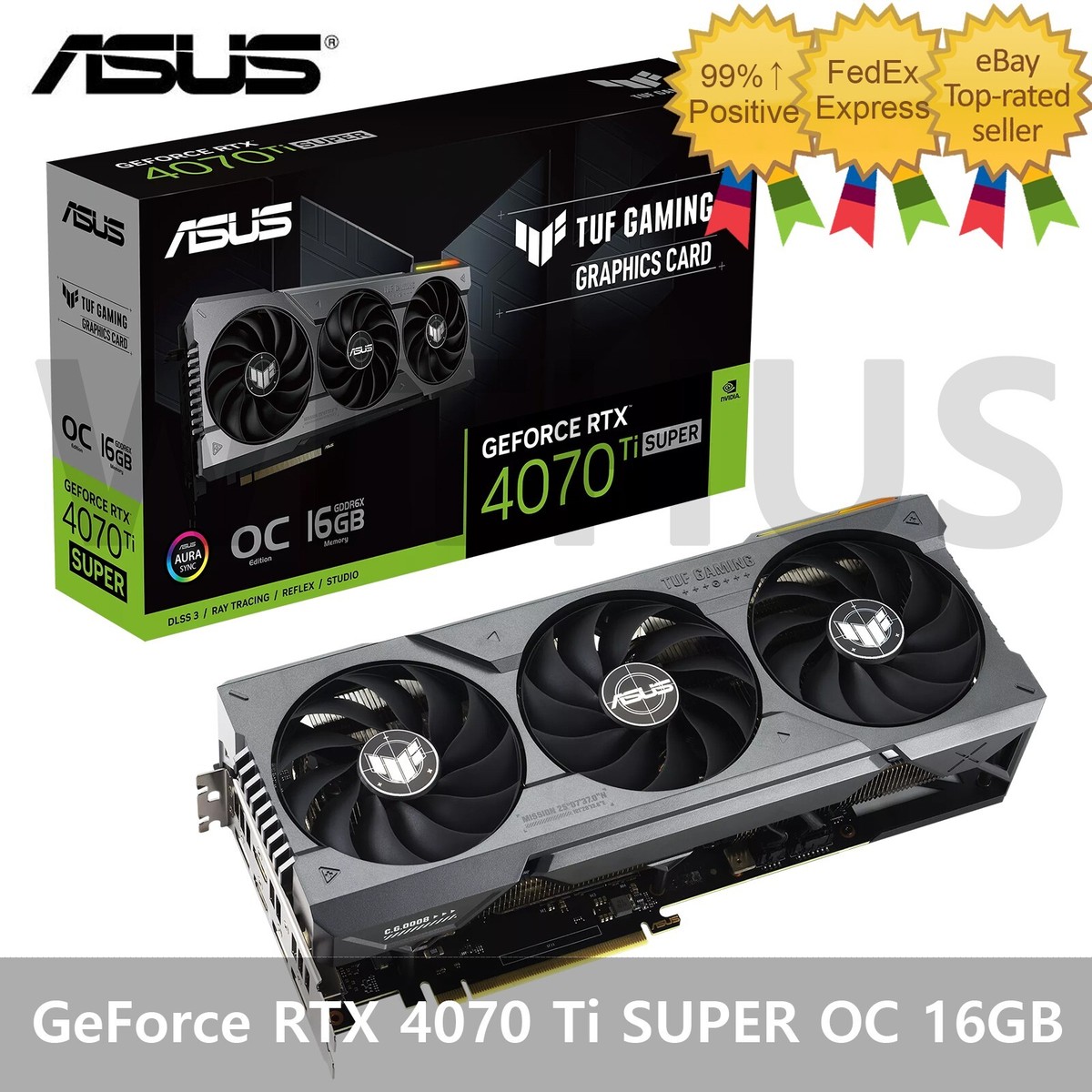 ASUS NVIDIA GeForce TUF GAMING RTX 4070 Ti SUPER OC D6X 16GB ASUS NVIDIA GeForce TUF GAMING RTX 4070 Ti SUPER OC D6X 16GB