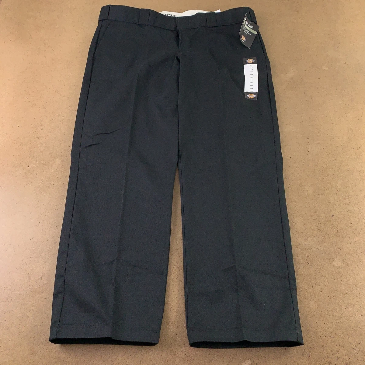 Dickies Women's Size 14 Petite Black Low Rise Original 774 Work Pants NWT