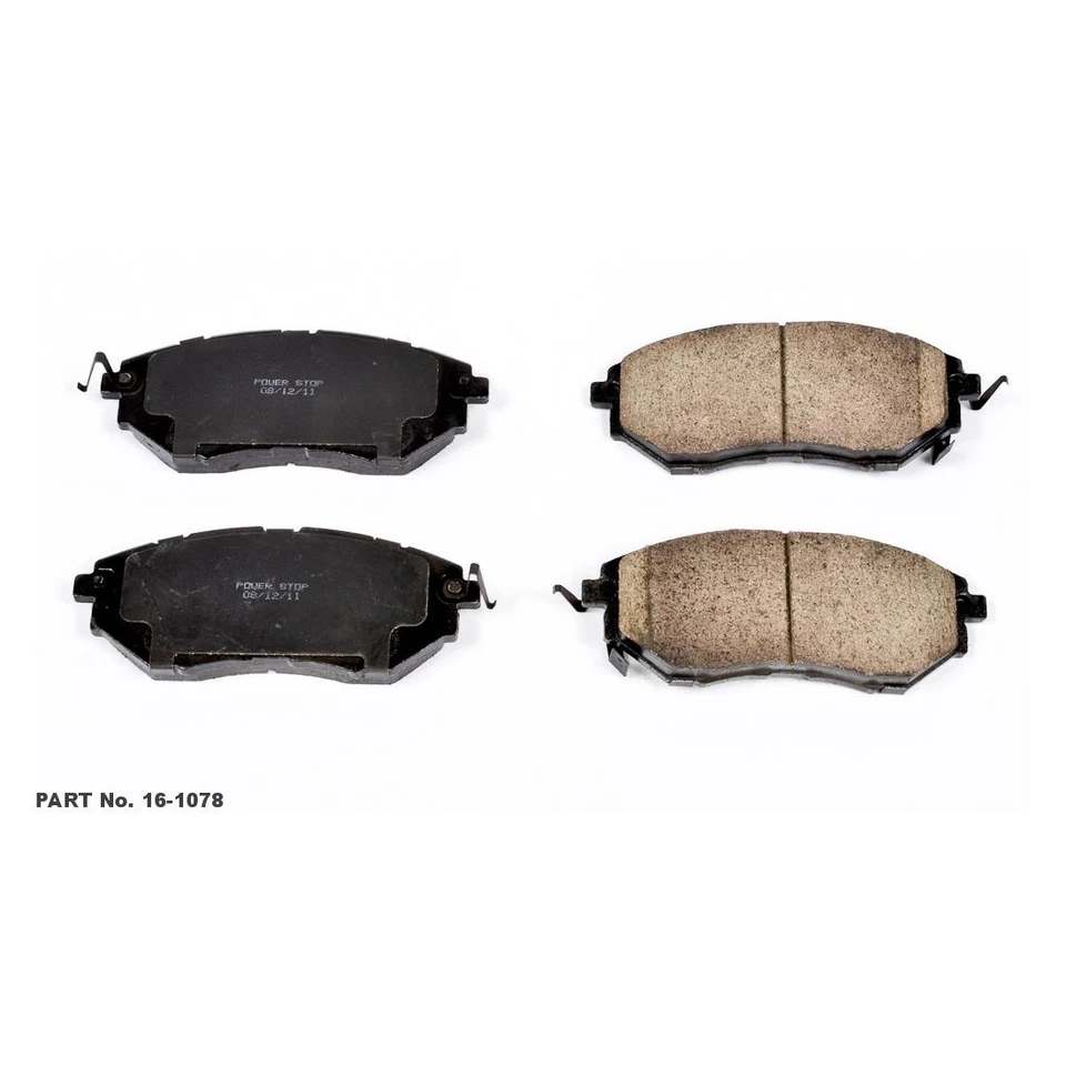 Power Stop 2pcs Front Rear Disc Brake Pad Set for Subaru Legacy 2015 2016 2017 - Image 3 of 3