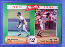 1992 French's Player Series Don Mattingly / Will Clark #11 Yankees Giants