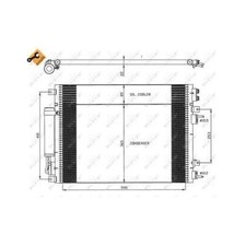 CONDENSER, AIR CONDITIONING NRF 35626 FOR CHRYSLER