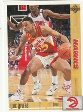 FREE SHIPPING-MINT-1991-92 Upper Deck Doc Rivers #46 HAWKIS