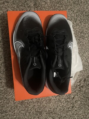 Men's Nike Alpha Huarache Varsity 4 Turf Baseball Shoes Size 7.0 Black/White