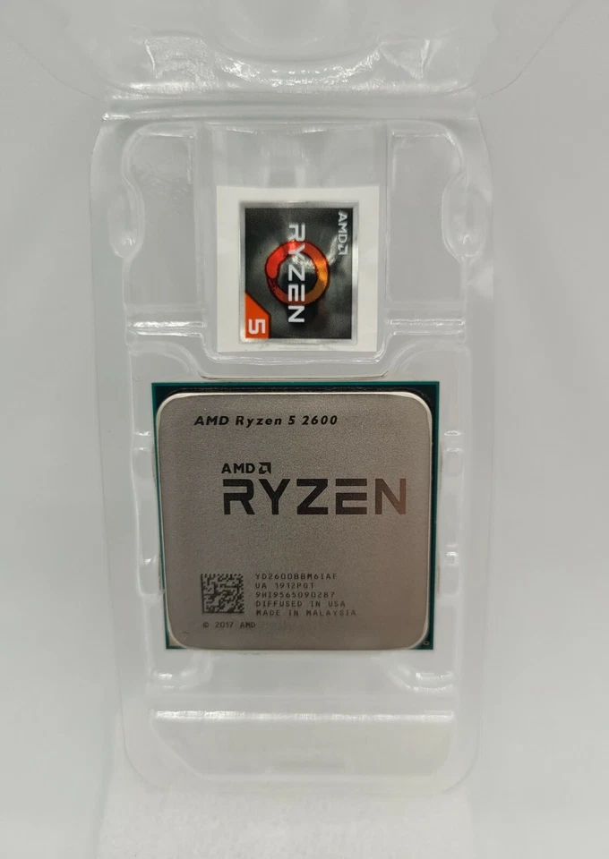 CPU Ryzen 5 2600 Processor with Wraith Stealth Cooler - Image 3 of 4