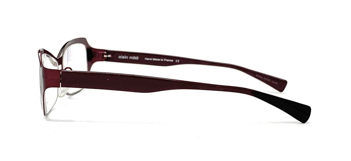 Monture De Lunettes Alain Mikli AL1117 - Marron Et Argent - Style Rétro Géométrique - Neuf Avec étiquettes