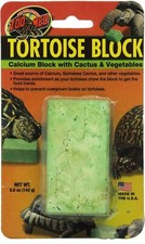 Zoo Med Tortoise Block Calcium Block with Cactus  Vegetables, 5 oz