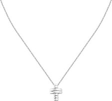Collana Morellato Uomo Argento 925 Pendente Croce Diamante Incastonato _SAYE01