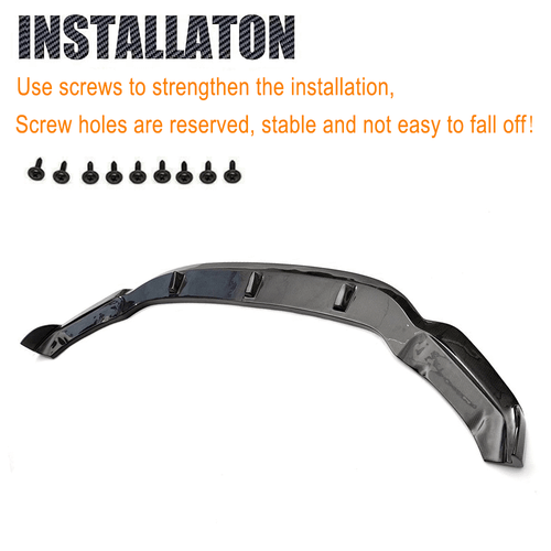 Para BMW F85 X5M F86 X6M 14-18 alerón labio carbono alerón delantero espada difusor - Imagen 10 de 11