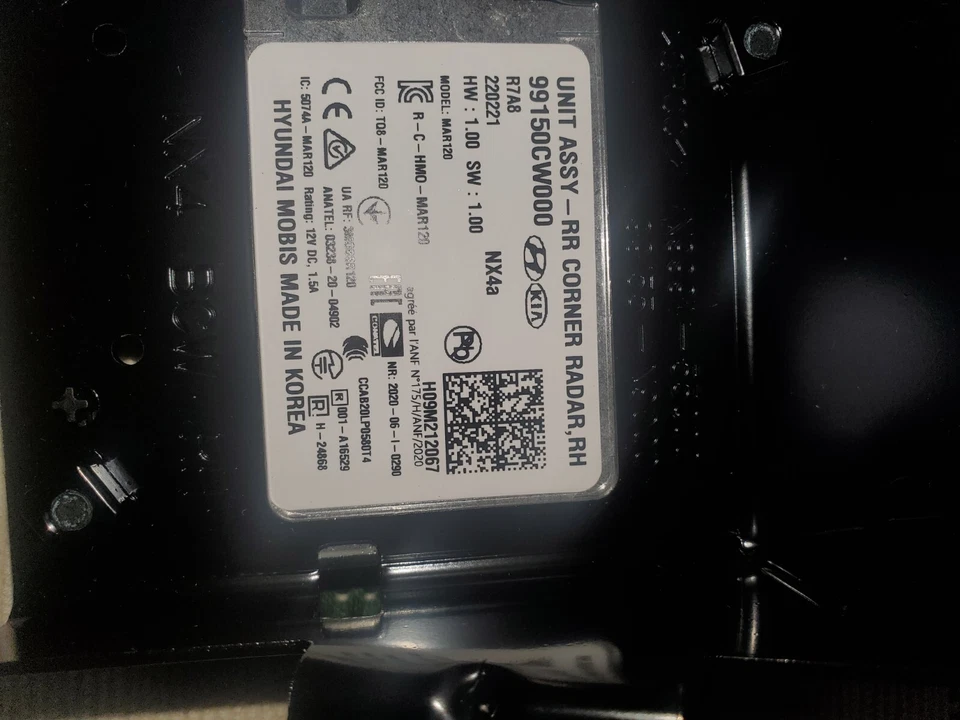 Radar punto ciego lado pasajero derecho fabricante de equipos originales para Hyundai Tucson 99150-CW000 2022 Foto 4 de 4