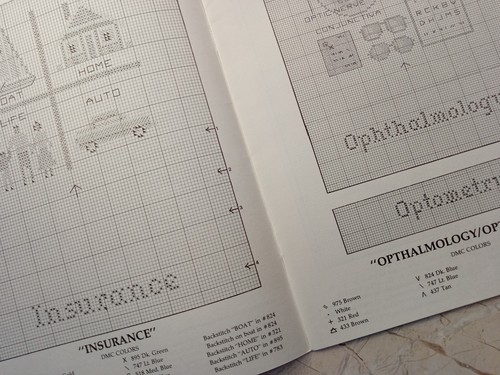 Dennis Originals More Professionals 2 Cross Stitch Charts Patterns Vtg 1984 - Picture 9 of 9