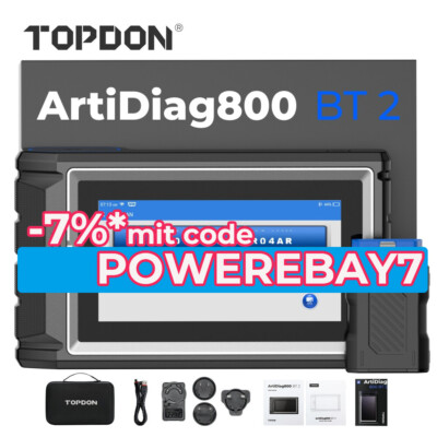 2025 TOPDON AD800 BT 2.0 Profi KFZ OBD2 Diagnosegerät Scanner ALLE SYSTEM CAN FD