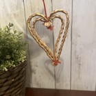 Scandinavian Swedish Straw Christmas Ornaments Heart - Pinecone- Angel Set3 — photo 6