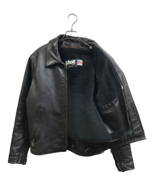 Schott Steerhide Leather Single Rider Jacket With Liner size Schott Steerhide Leather Single Rider Jacket With Liner size